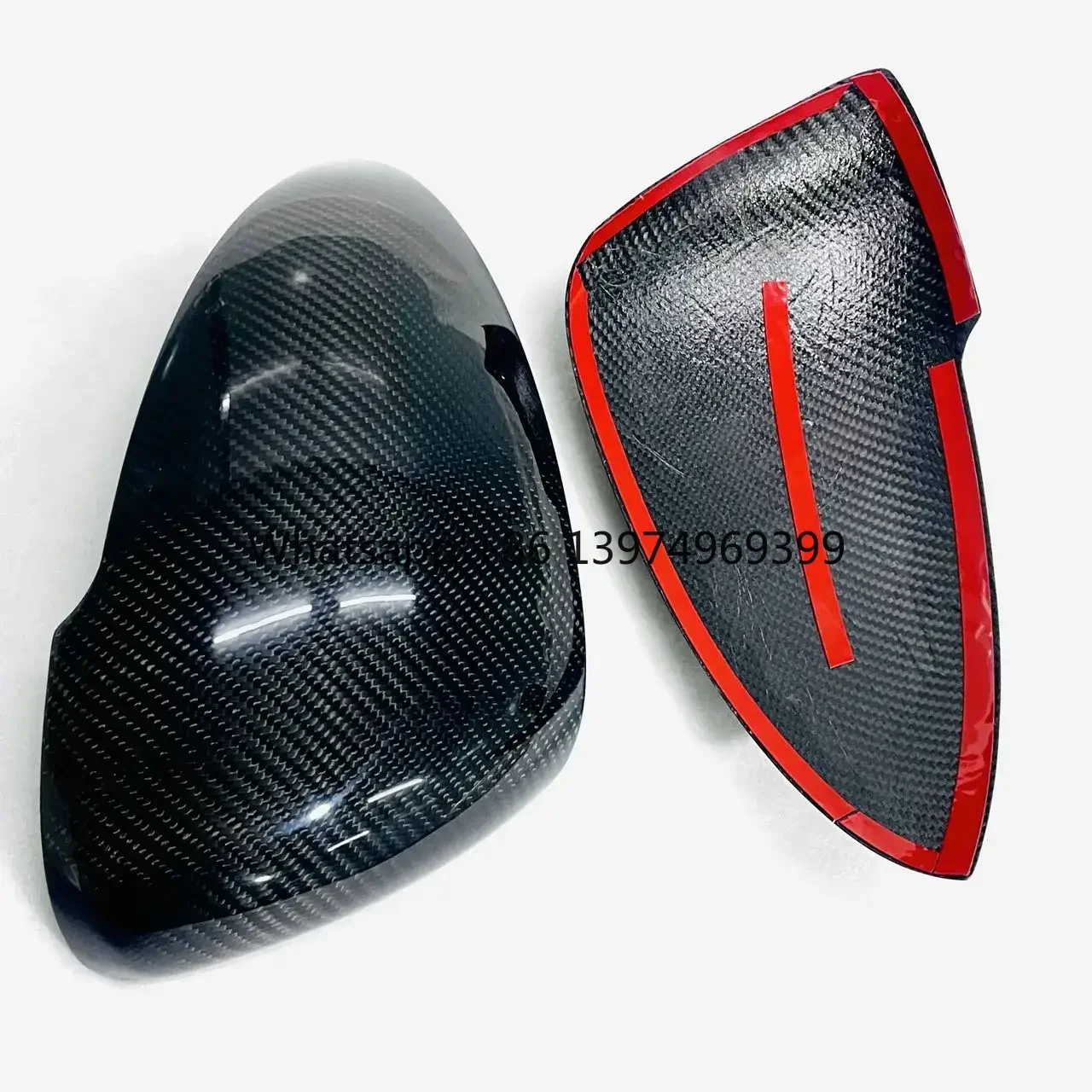 Fiber Side Rearview Mirror Covers for Porsche 718/911 2016-2023