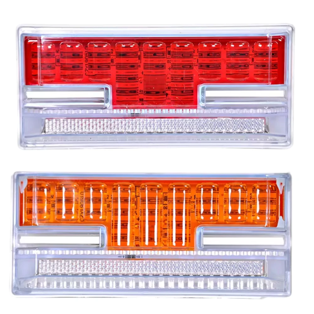 1pc Truck Clearance Lights 24V 32-LED Trailer Side Marker Lights Turn Signal Lamp Red White Amber Lorry Tractor Tail Light