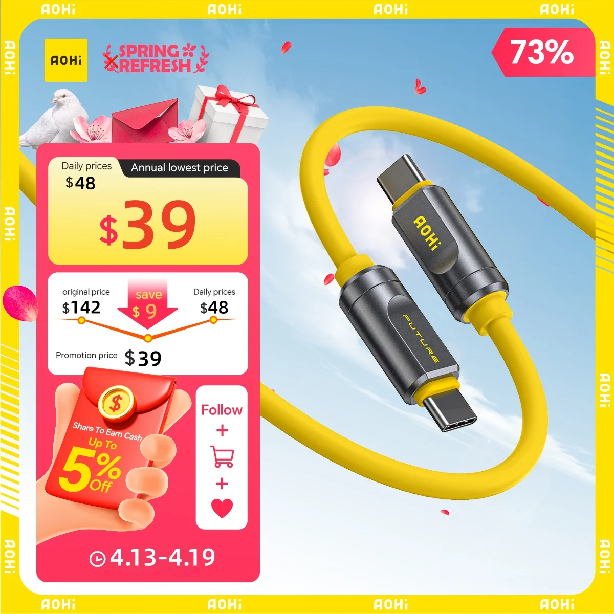 aohi-the-future-adonis-usb4-20-type-c-cable-240w-fast-charging-33ft-120gbps-8k-pd31-for-macbook-ipad