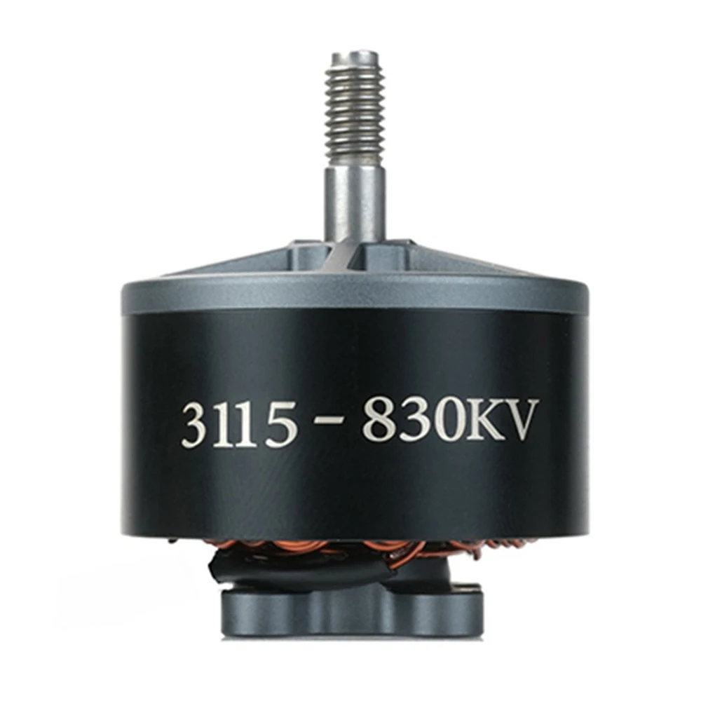 

Бесщеточный двигатель 3115 830KV для тяжелых нагрузок и дальних полетов, совместим с 10- и 13-дюймовыми FPV-дронами