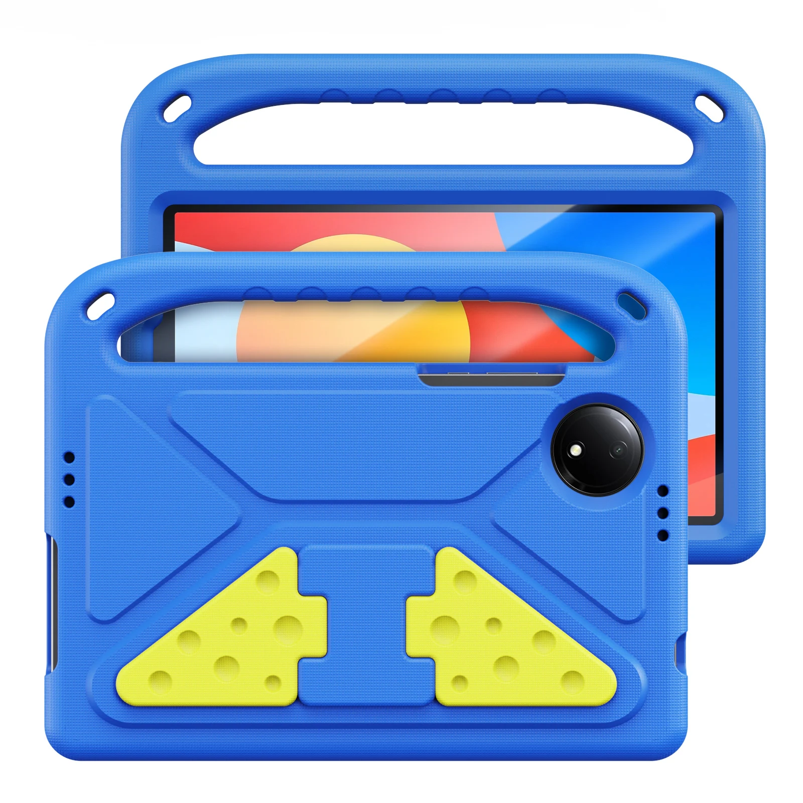 For Xiaomi Redmi Pad SE 4G 8.7 inch Tablet Case with Kickstand DUX DUCIS Puff Series EVA Kids Shockproof Cover - Blue