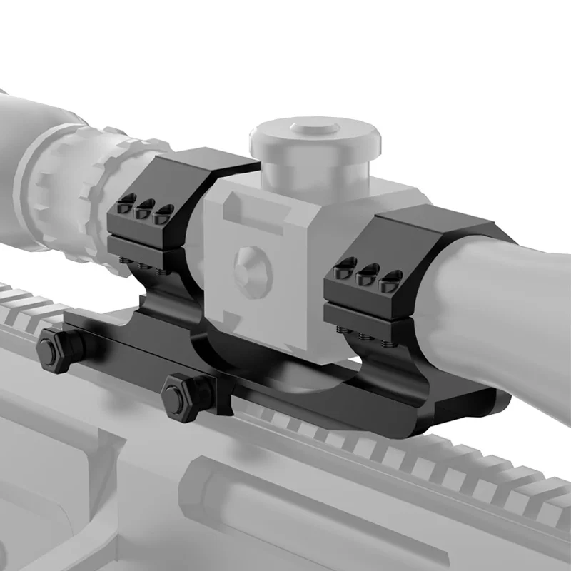 スコープマウント 1インチ/30mm リングマウント、20mmレールウィーバーピカティニーベースに適合、カンチレバーフォワードデュアルリング、狩猟、おもちゃの銃アクセサリー