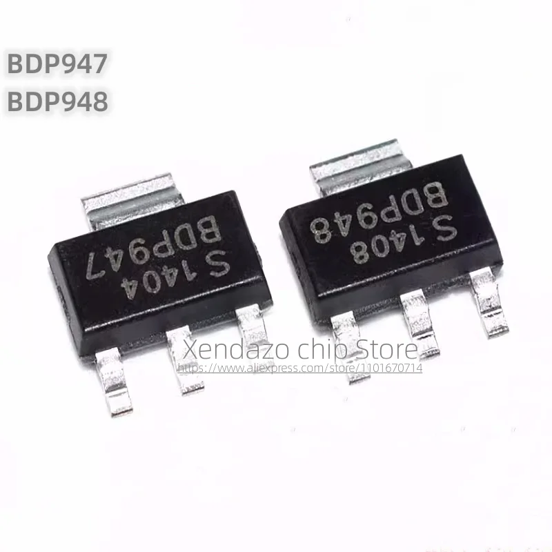 10pcs/lot BDP947 BDP948 SOT-223 package Original genuine NPN/PNP power transistor