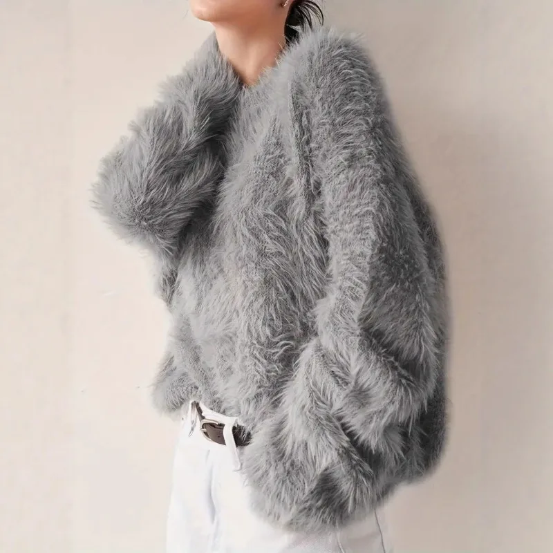 Ladies Winter Turtleneck Sweater 2025 Fashion Women Spring Autumn Knitted Sleeveless O-Neck Loose Pullover Sweater Tops Pull