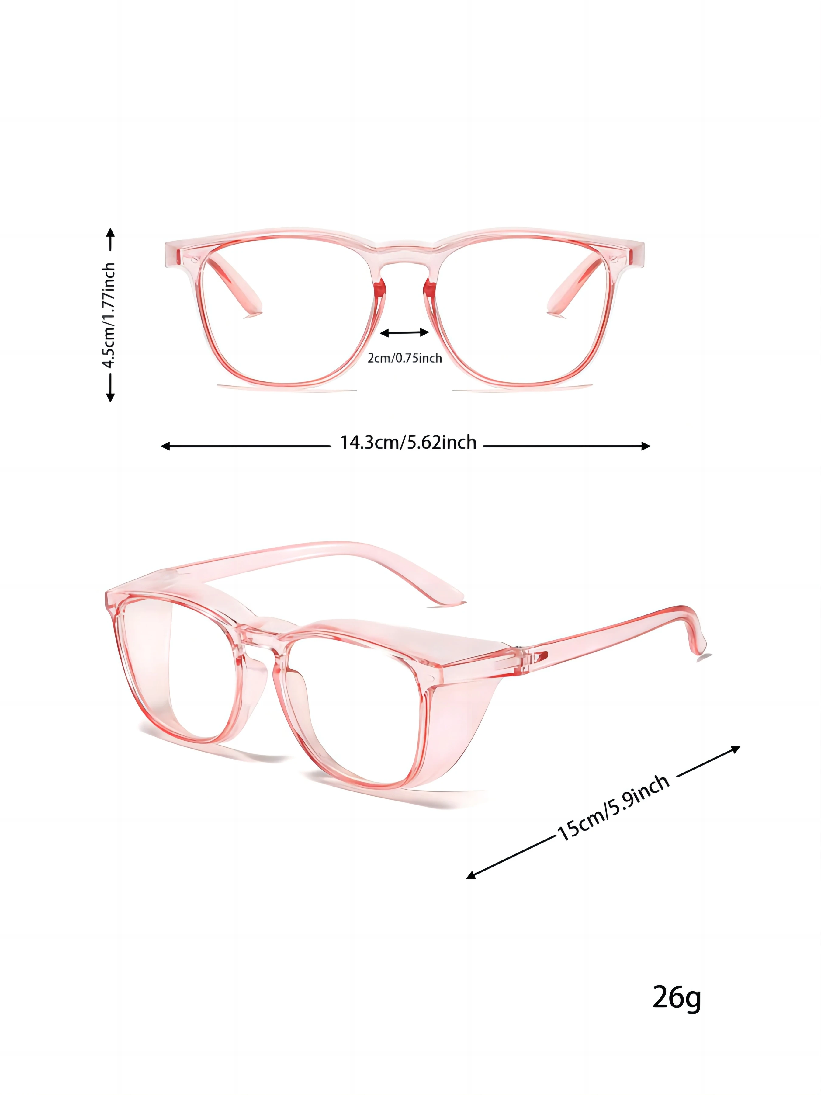 1 stücke Neue Rosa Anti-blau Pollen Spiegel Mode Männliche Und Weibliche Persönlichkeit Flache Licht Spiegel Anti-fog-schutz gläser – Detail 8