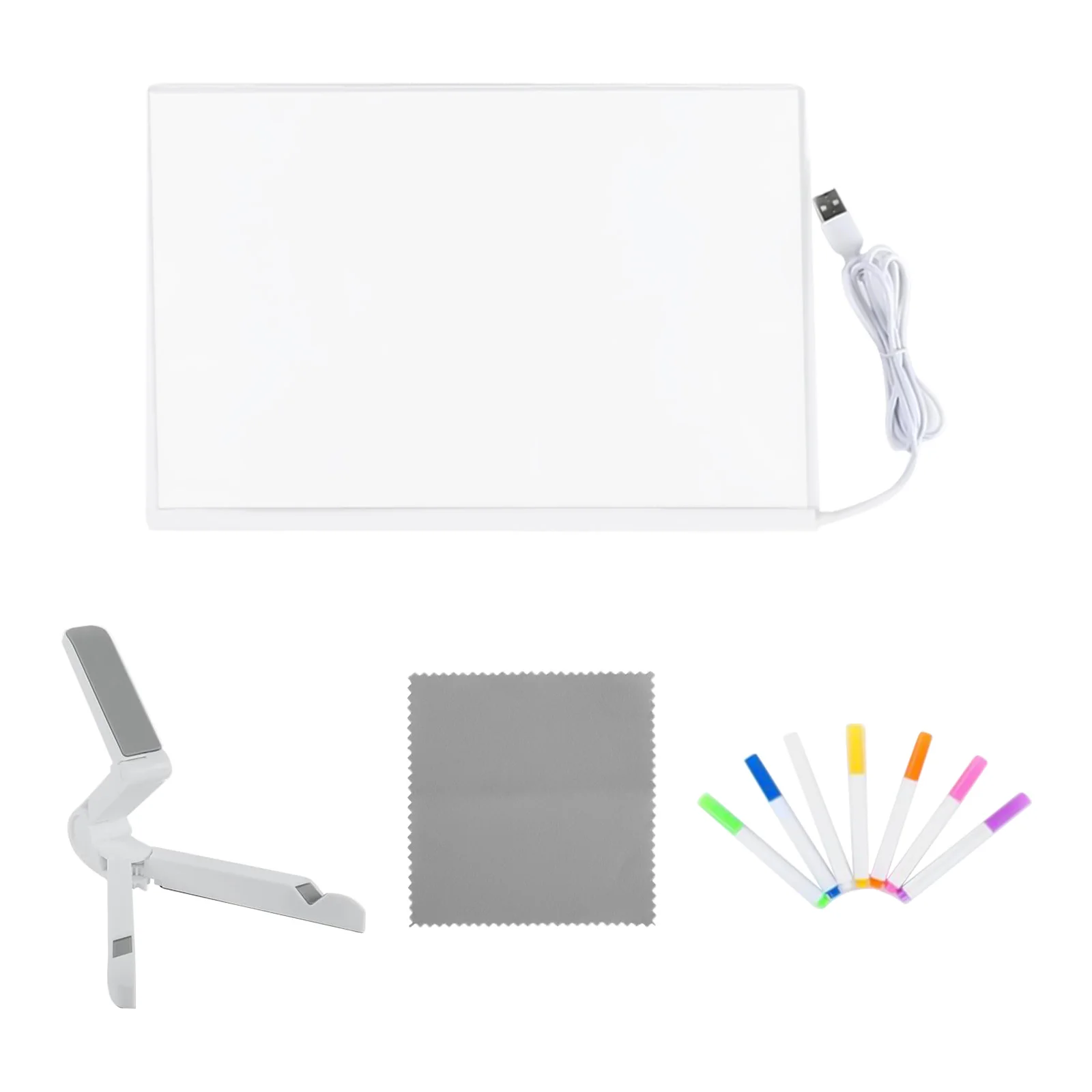 LED-Notiztafel mit Nachtlicht, bunt, 7 Stifte, DIY-Acryl-Nachrichtentafel, Kinder-Zeichenbrett für Kinder, Geburtstagsgeschenk