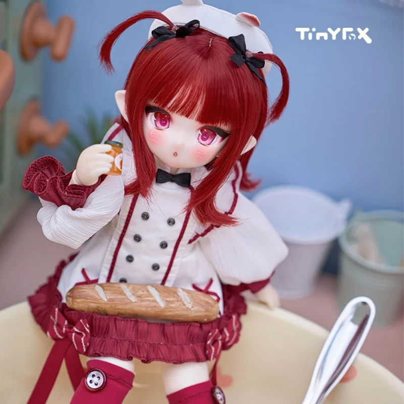 Official Tinyfox Doll Octopus Chef Piercy 1/6 Scale Mjd Movable Joint Doll Bjd 2d Doll Collect Model Full Set Birthday Xmas Gift