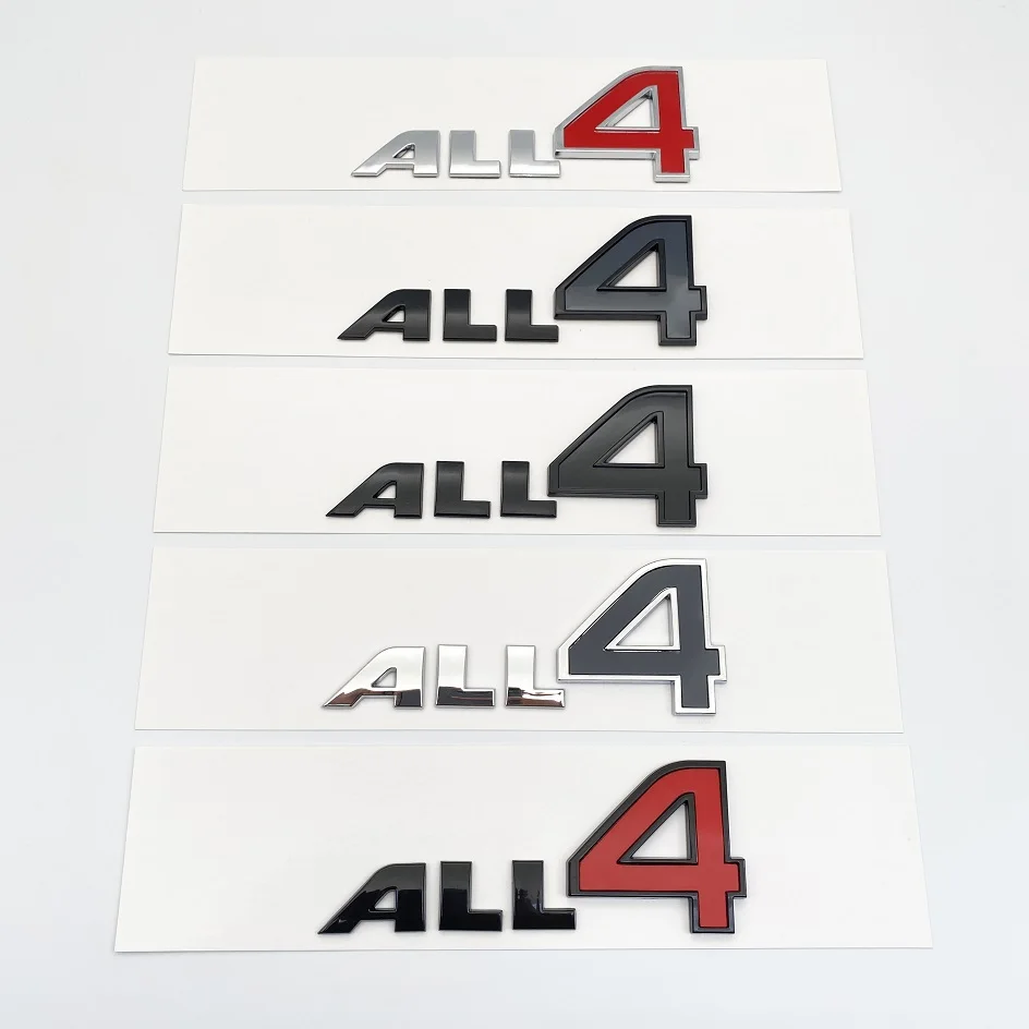 All 4 Letter Emblem Badge 3D Metal Sticker Car Body Fender Trunk Decal Decor For MINI Cooper Countryman Paceman Clubman etc