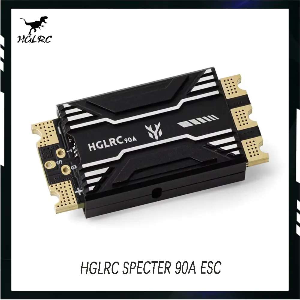 

HGLRC SPECTER 90A ESC Dual MOS Support BL32 ESC Telemetry 2-8S for Movie-level X8, X4, and XCLASS RC FPV Drone