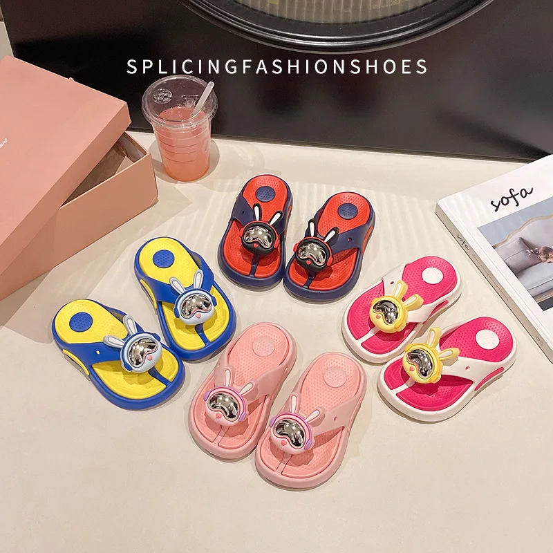 

2026 Girls Summer Flower Roman Sandals Anti-slip Soft Sole Open-toe Kids Slides for All Ages