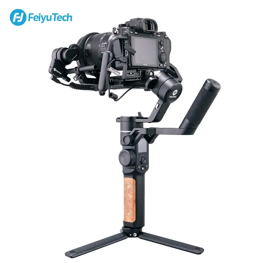 

Feiyu AK2000S 3-Axis Handheld Gimbal Stabilizer Professional DSLR Mirrorless Camera Slick Canon Nikon Fujifilm Sports Use