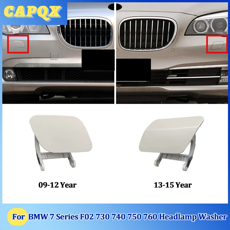 For BMW 7 Series F02 730 740 750 760 09-15 Front Bumper Headlight Washer Spray Nozzle Cover Headlamp Washer Jet