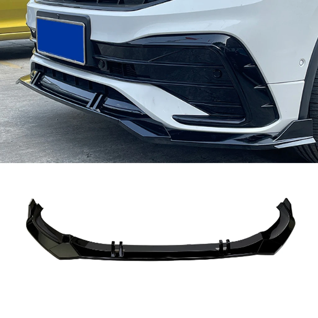 Front Bumper Lip Spoiler Splitters Body Kit Aprons Cover Guard Trim For Volkswagen VW Tiguan MK2 TSI TDI R-Line 2020 2021 2022