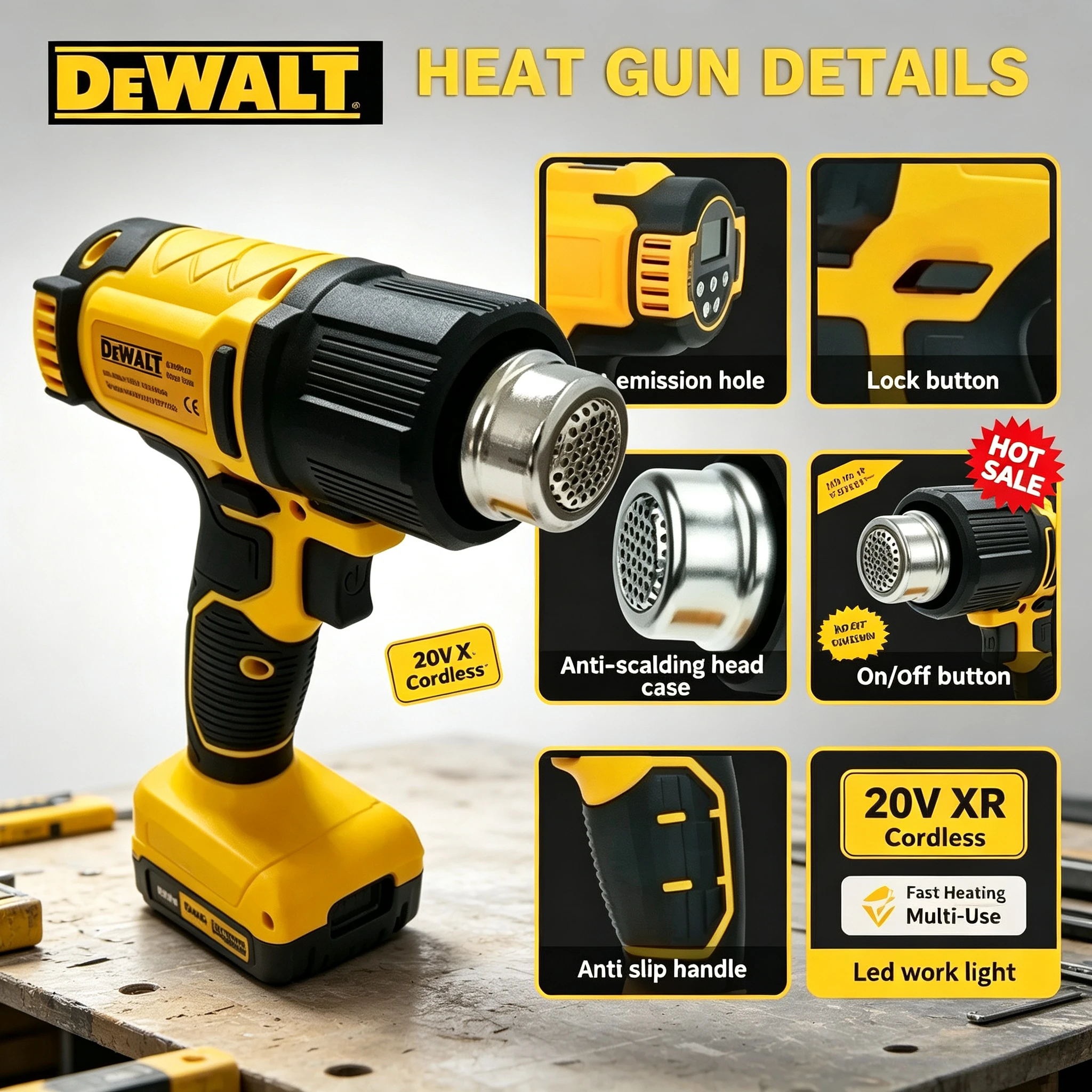 dewalt-cordless-digital-display-electric-air-guns-heat-gun-industrial-shrink-wrapping-hot-air-gun-with-3-nozzles-for-18v-battery