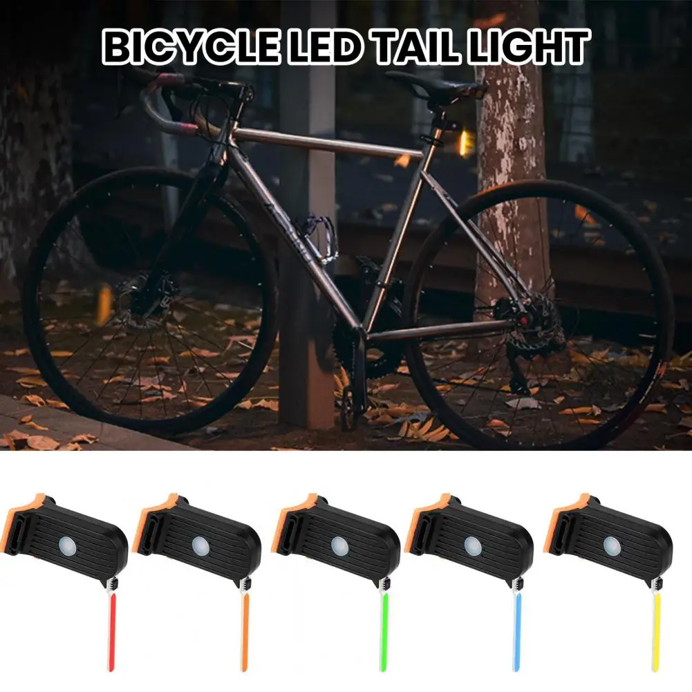 Night Riding Bike Tail Light Rechargeable MTB Safety Lights LED Bicycle Rear Light Cycling Safety Warning Light Bike Accessories