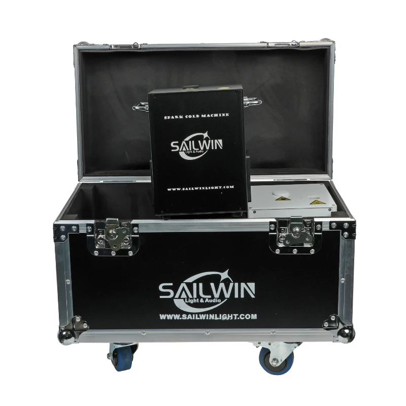 SAILWIN FACTORY EU&USA STOCK 650W Spark Machine DMX512 Sparkular Fountain Cold Pyrotechnics Effects for Wedding Event Sparkler