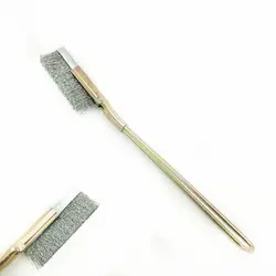 1PC Stainless Steel Wire Brush Gap Groove Cleaning Tools Multi-function Straight Head Mini Scrubbing Rust Removal Brushes