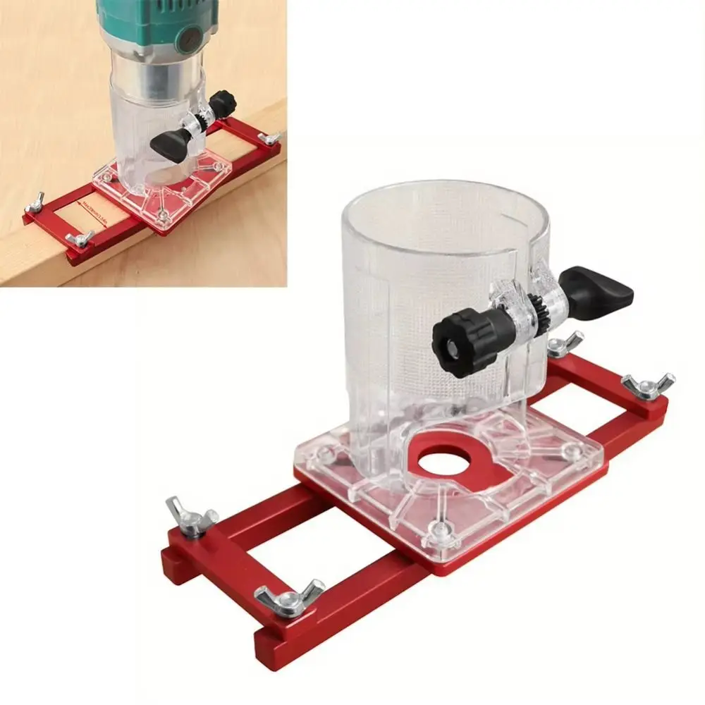 Fixation Invisible 2 en 1, support de fente en alliage d'aluminium, centrage automatique, Guide de rainurage, fixation Invisible