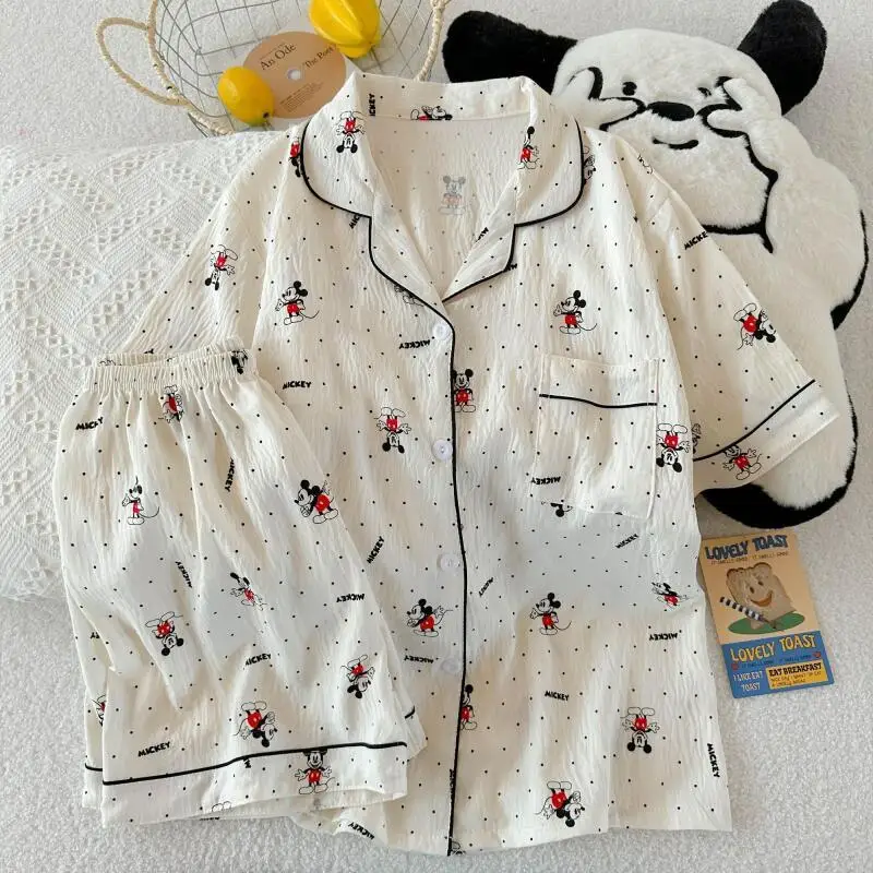 

Hot Selling Cute Cartoon Mouse Pajama Sets Long Sleeved Autumn Sweet Women's Outerwear Pajamas Suits Nightwear Home Clothes