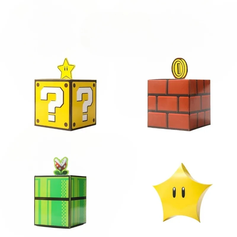 10pcs Question Mark Blocks Game Peripherals Candy Box Party Supplies Lucky Star Anime Figure Ornaments Birthday Gifts DIY Toys - view 2