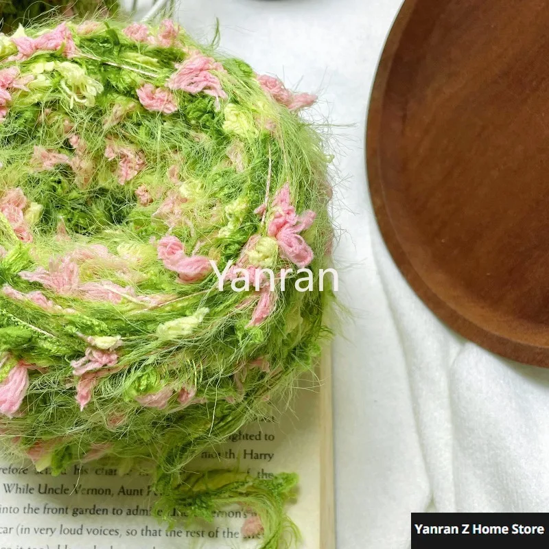 

100g Pastoral Style Mixed Yarn Ball Flower Faux Mink Wool Knitting Yarn Handmade Crochet Wool Yarn Thread For Sweater Scarf Hats