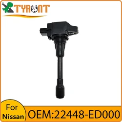 TYRNT-Bobina de ignição para Nissan Juke, Qashqai, Tiida, NV200, Almera, Micra, Renault Koleos, INFINITI QX70, 22448-ED000, alta qualidade, novo