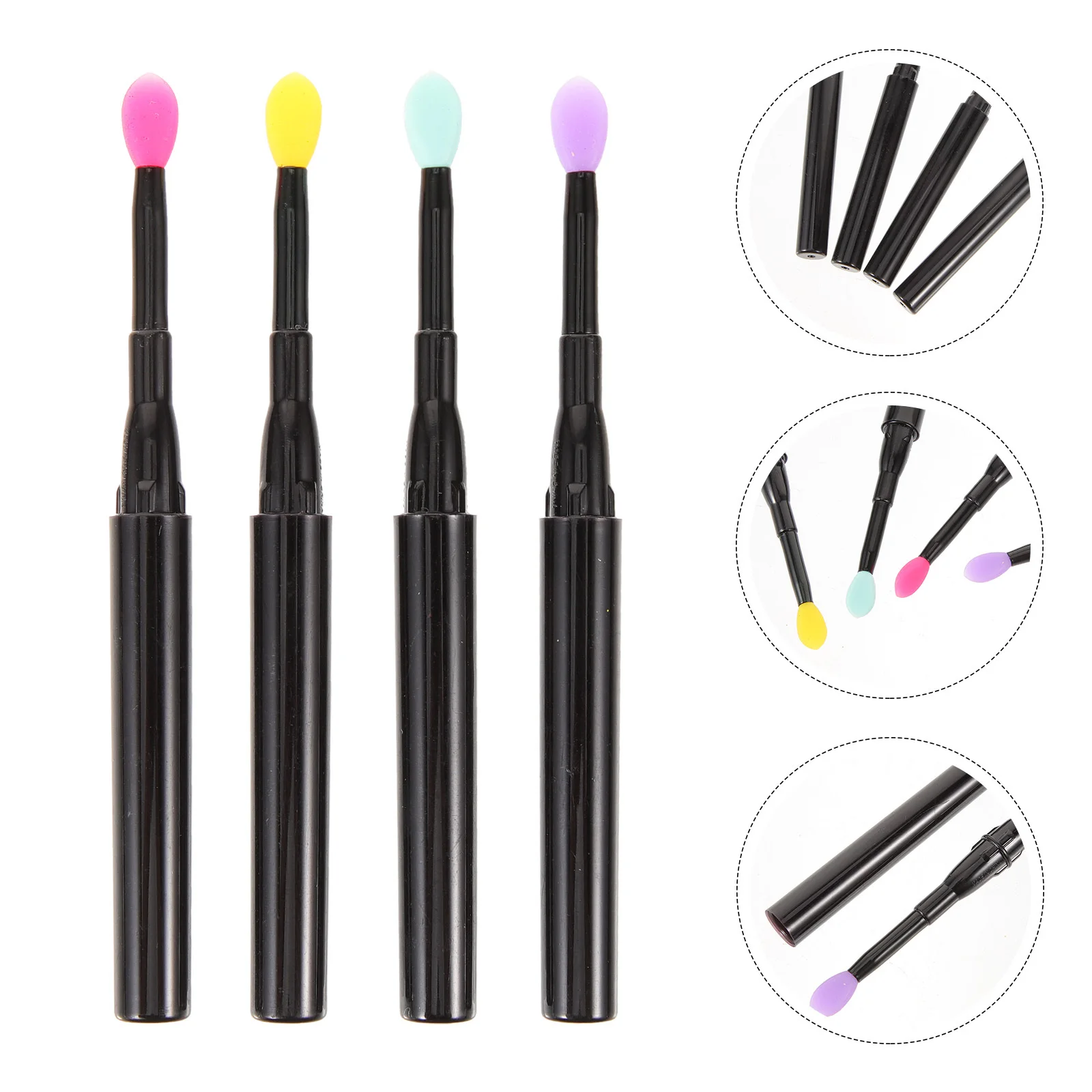 12 قطعة فرشاة الشفاه السيليكون متعددة الاستخدام أحمر الشفاه قضيب الصولجانات غير قابلة للخدش حتى تطبيق مجموعة أدوات ماكياج الموضة هدية