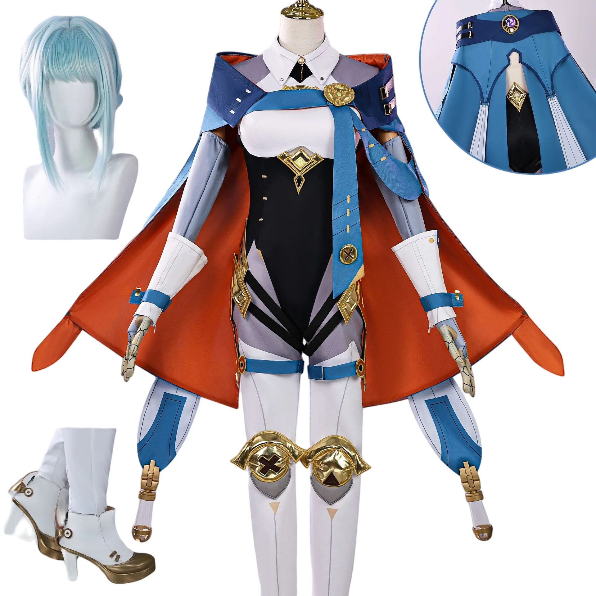 

Anime Ineffa Cosplay Game Genshin Impact Costume Wig