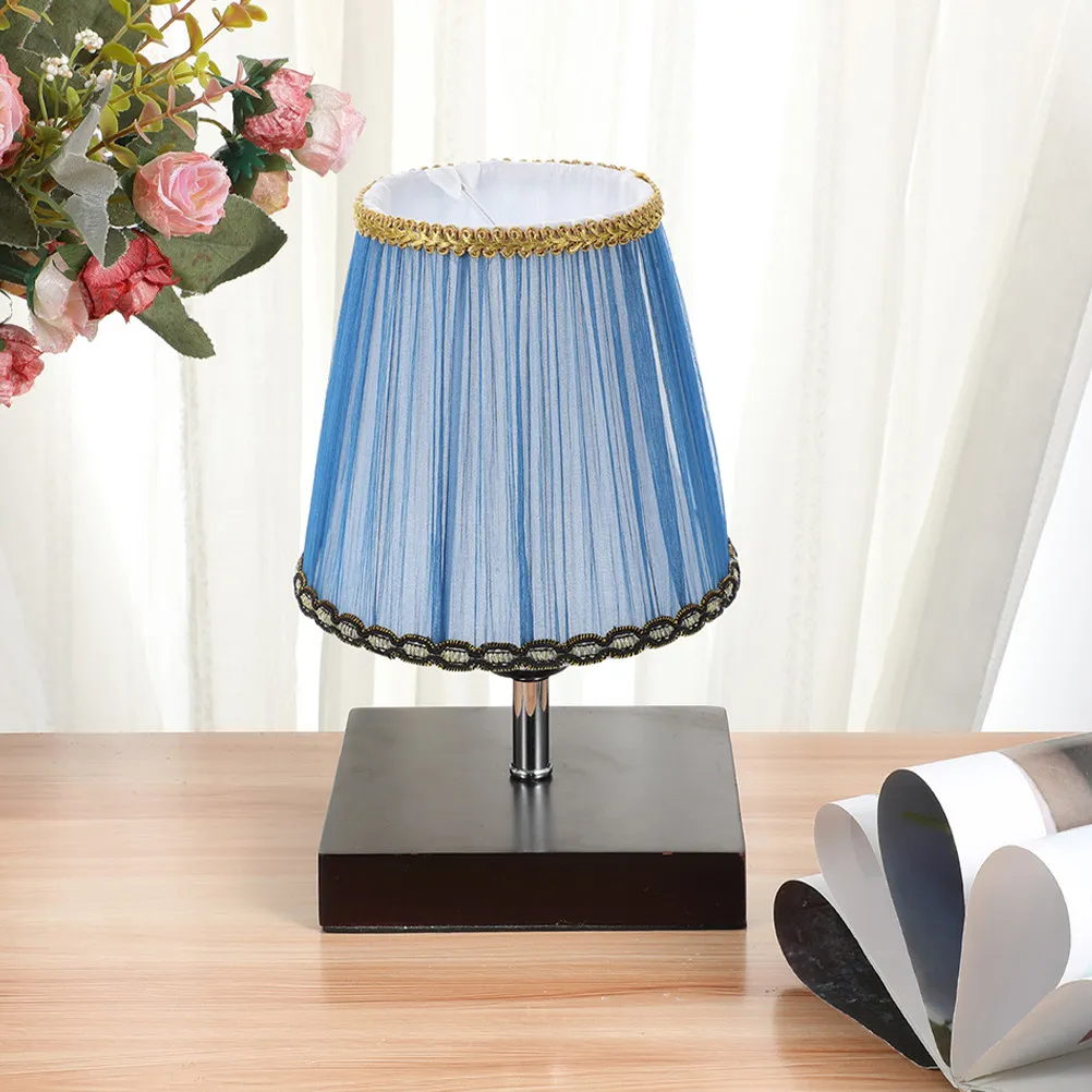 2Pcs Clip on Fabric Lampshade for Table Lamp Shade Replacement Floor Lamp Wall Sconce Pendant Light Fixture Light Transmittance