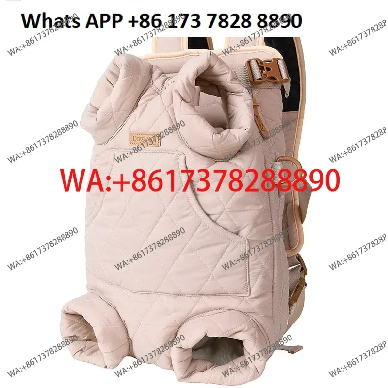Dog out portable straps chest backpack winter thickened free hands warm backpack cycling travel bag