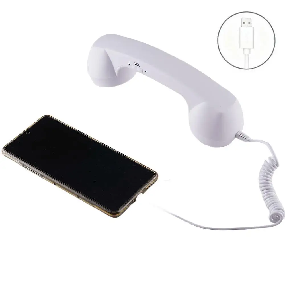 Retro-Style Typ-C Direktanschluss Handy-Ohrhörer Kopfhörer 3,5mm C-Port Headset für Vintage-Telefone – Detail 14