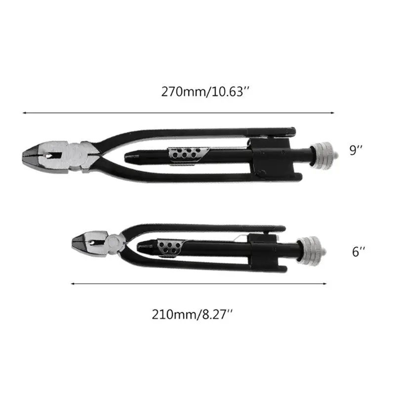 Compatible 6Inch Aircraft Safety Wire Twisting Plier Lock Twist Twister with a Spring Return Heavy Duty Jaws