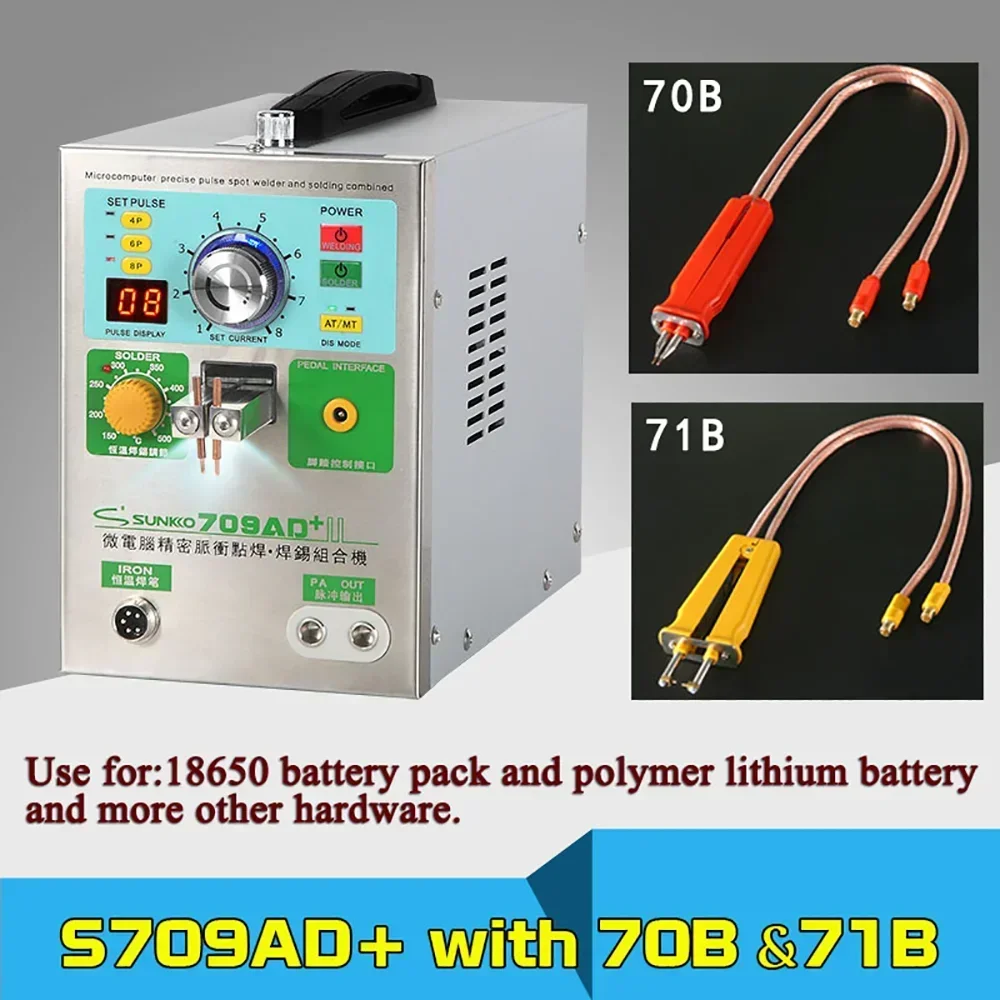 

NEW Factory direct sale SUNKKO S709AD+ 110V 220V Mini Portable Spot Welder for Pack Lithium Battery Welding