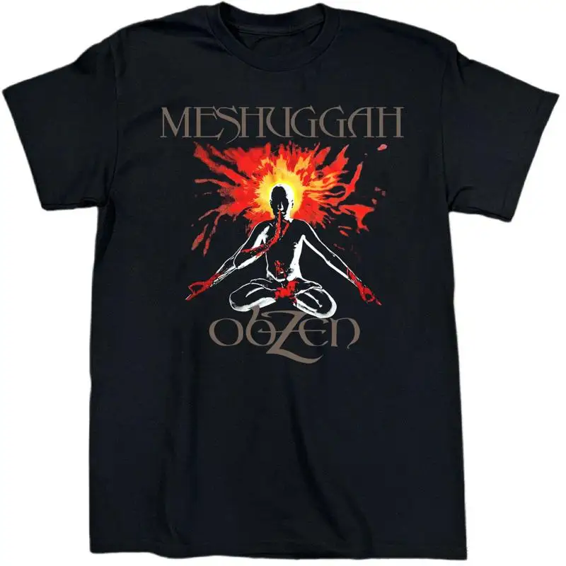 Meshuggah Band Obzen Album For Fans Cotton Black T Shirt S 5XL TR529