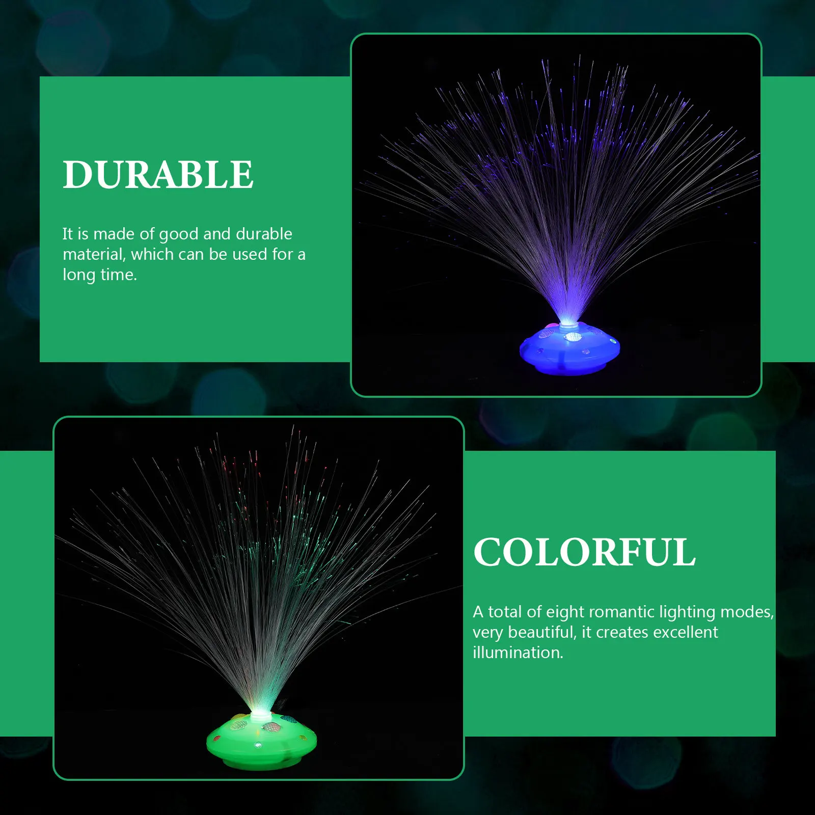 

1Set Optical Fiber Flower Lamp Chic Tabletop Light Decor for Bedroom Home Hotel Party Night Illumination Romantic Atmosphere