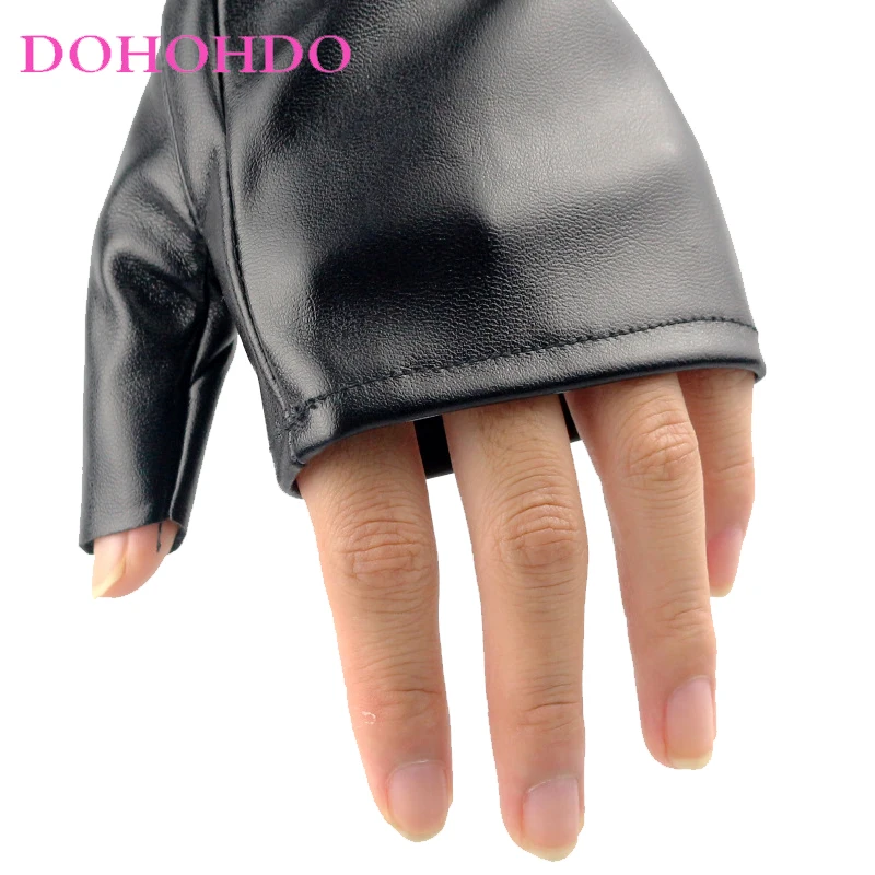 2026 50 سنتيمتر شاشة تعمل باللمس الجلود اضافية طويلة قفازات إطالة الرقص الجلود وسادات الكوع أسود مثير ملهى ليلي السيدات قفازات Perчатки #5