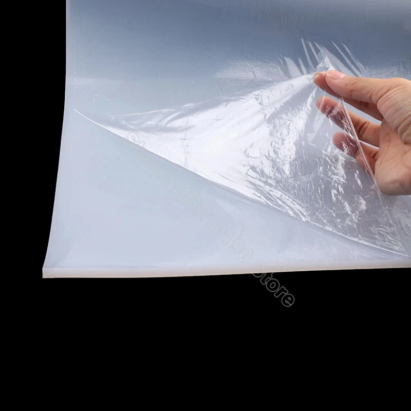 

1Pc White Silicone Rubber Sheet Thick0.5-20mm Translucence Silica Gel Plate High Temperature Resistance VMQ Pad Mat L=100-1000mm