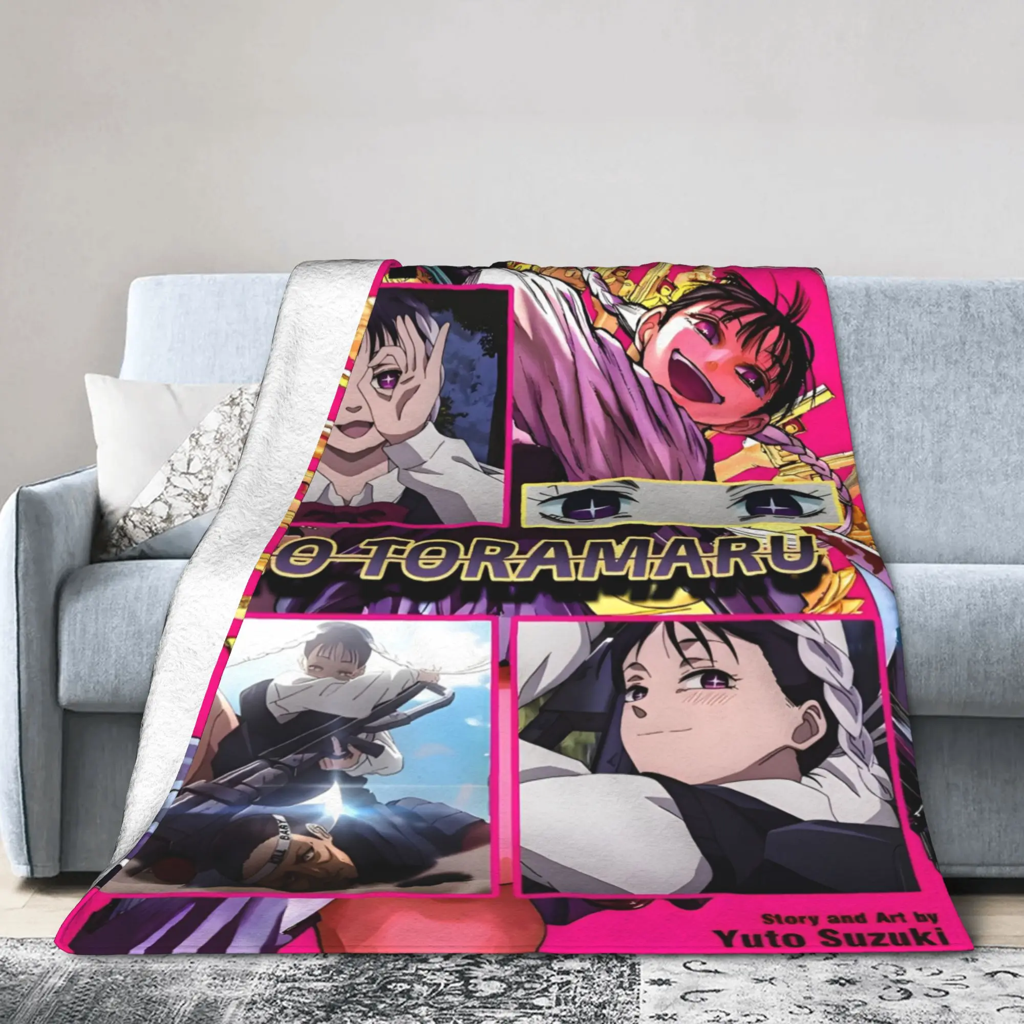 ساكاموتو أيام انمي ياباني بطانية دافئة مريحة رقيق رمي البطانيات للأريكة 50x60 بوصة أحجام متعددة لحاف #3