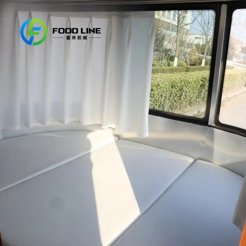 Customized Compact RV Camper Trailer With Complete Kitchen Multifunctional Vehicle For Outdoor Camping Mobile Street Food