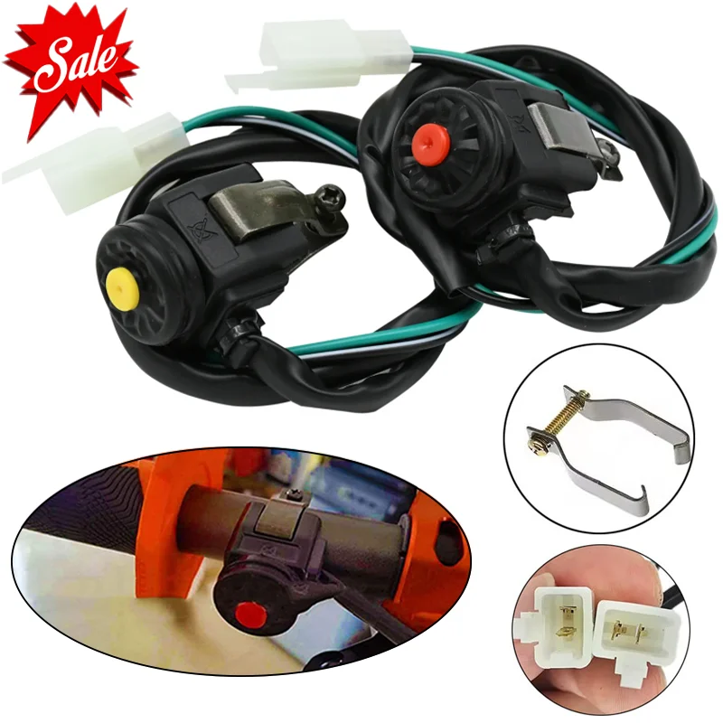 Universal Motorcycle Start and Kill Switch Dual Sport Button Horn Starter Electrical Converter For Yamaha Honda Kawasaki ATV UTV