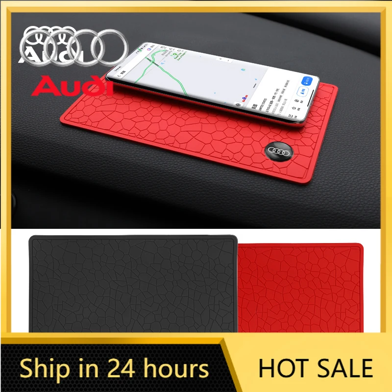 

Новые автомобильные наклейки 2026 года: противоскользящий коврик с логотипом автомобиля, держатель для телефона, нескользящие накладки на приборную панель, автоаксессуары для Audi Q4, Q5, Q6, A1, A2, A3, A4
