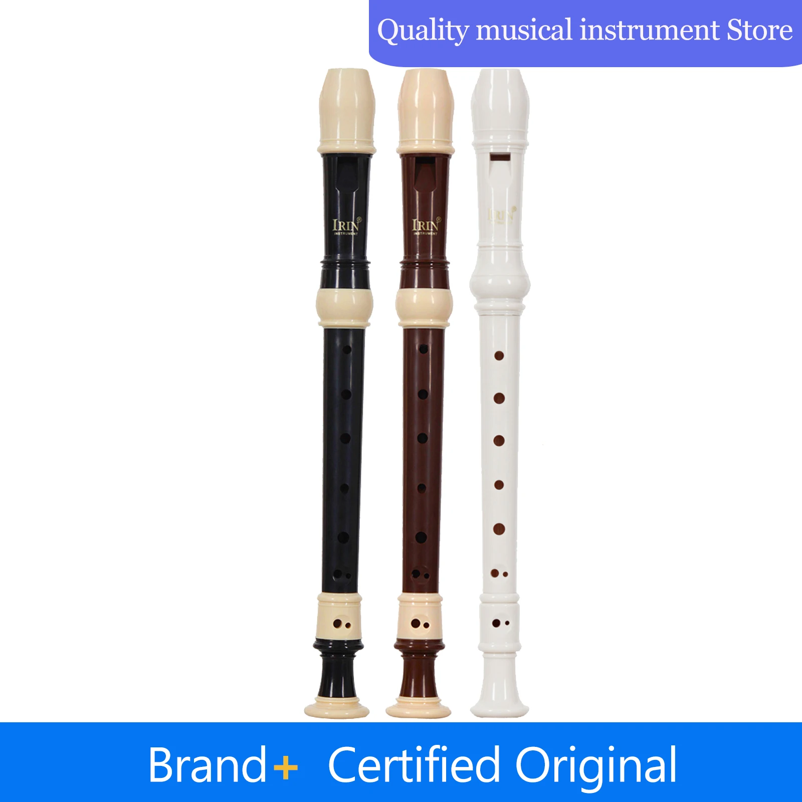 

IRIN барокко кларнет деревянный духовой инструмент рекордер сопрано вертикальная флейта с аксессуарами для музыкальных инструментов для подарка для начинающих