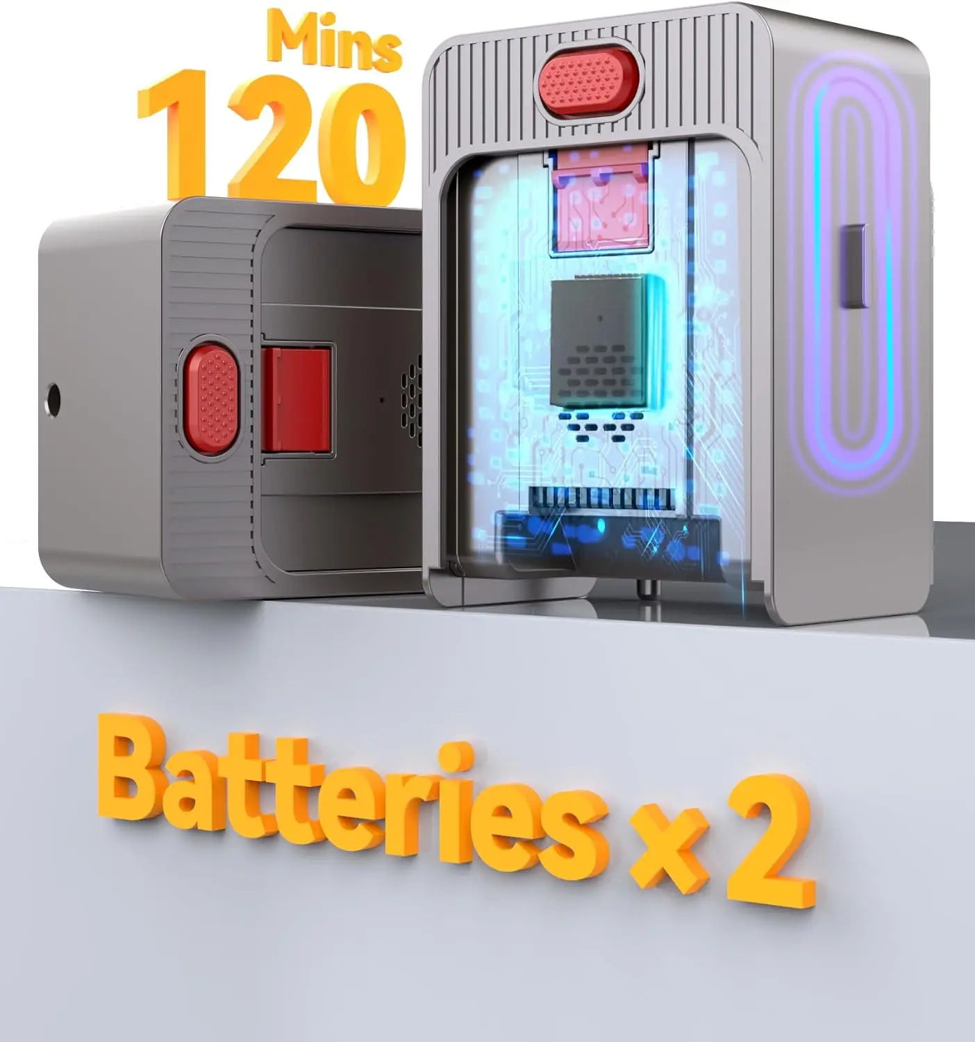 Aspirador de varilla inalámbrico, 600W 50KPA, 2 baterías, tiempo de ejecución de 120 minutos, autónomo, cepillo sin enredos, pantalla LED, para duro