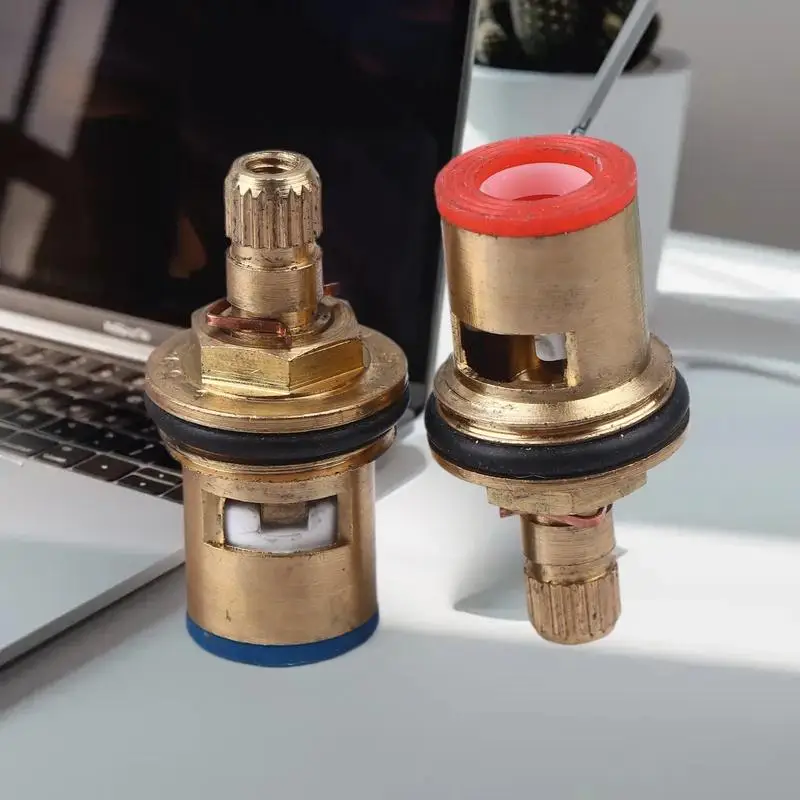 

Brass and Ceramic Universal Cartridge for Faucet Valves, Ideal for Kitchen and Bathroom Installations