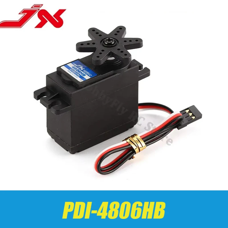 JX PDI-4806HB 6.21kg Plastic Gear Digital Servo Motor for 1/10 1/8 RC Car Boat Fixed Wing Truck Buggy Helicopter