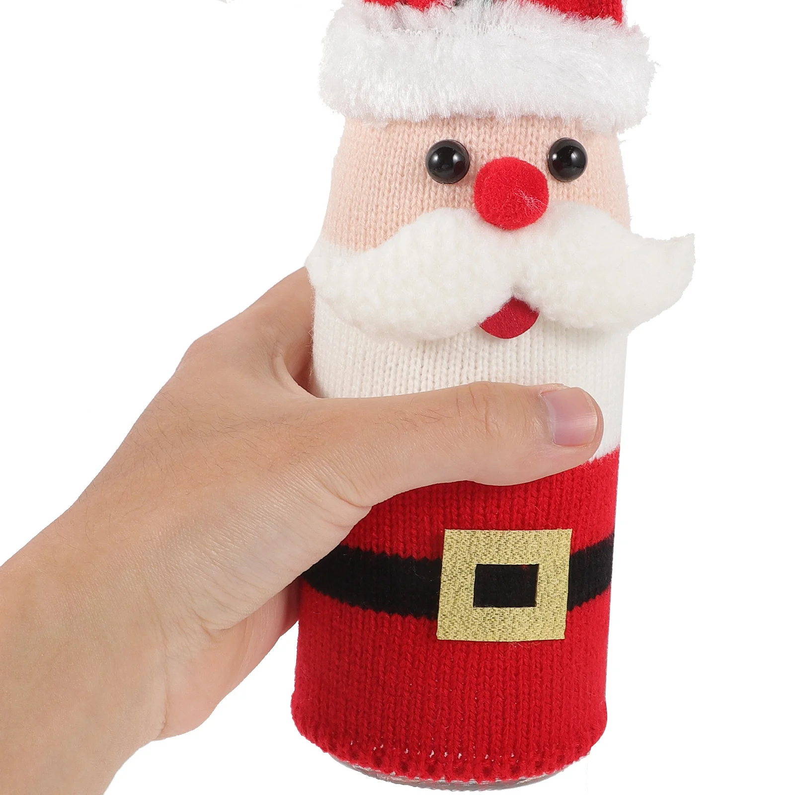 

2Sets Christmas Wine Bottle Apron Hat Cover Santa Snowman Design Xmas Party Table Decoration Christmas Wine Bottle Apron