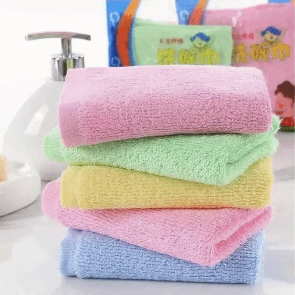 Durable Non-Stick Oil Dishwashing Cloth Washable Thickened Cleaning Towel Reusable Absorbent Dish Cloth for Home Kitchen