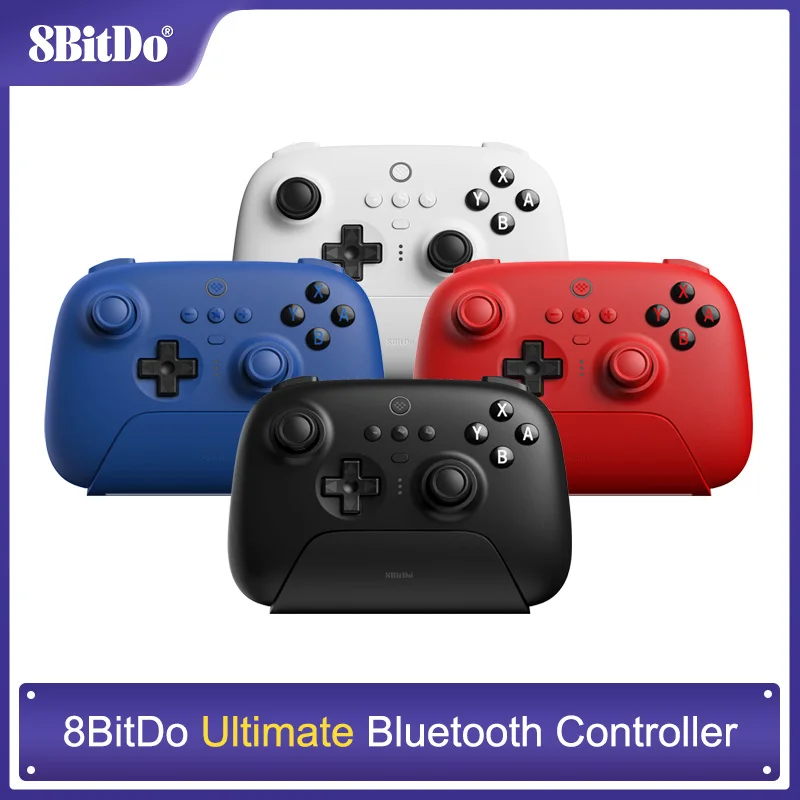 NEW 8BitDo - Ultimate Wireless Bluetooth Gaming Controller with Charging Dock for Nintendo Switch and PC, Windows 10, 11, Steam