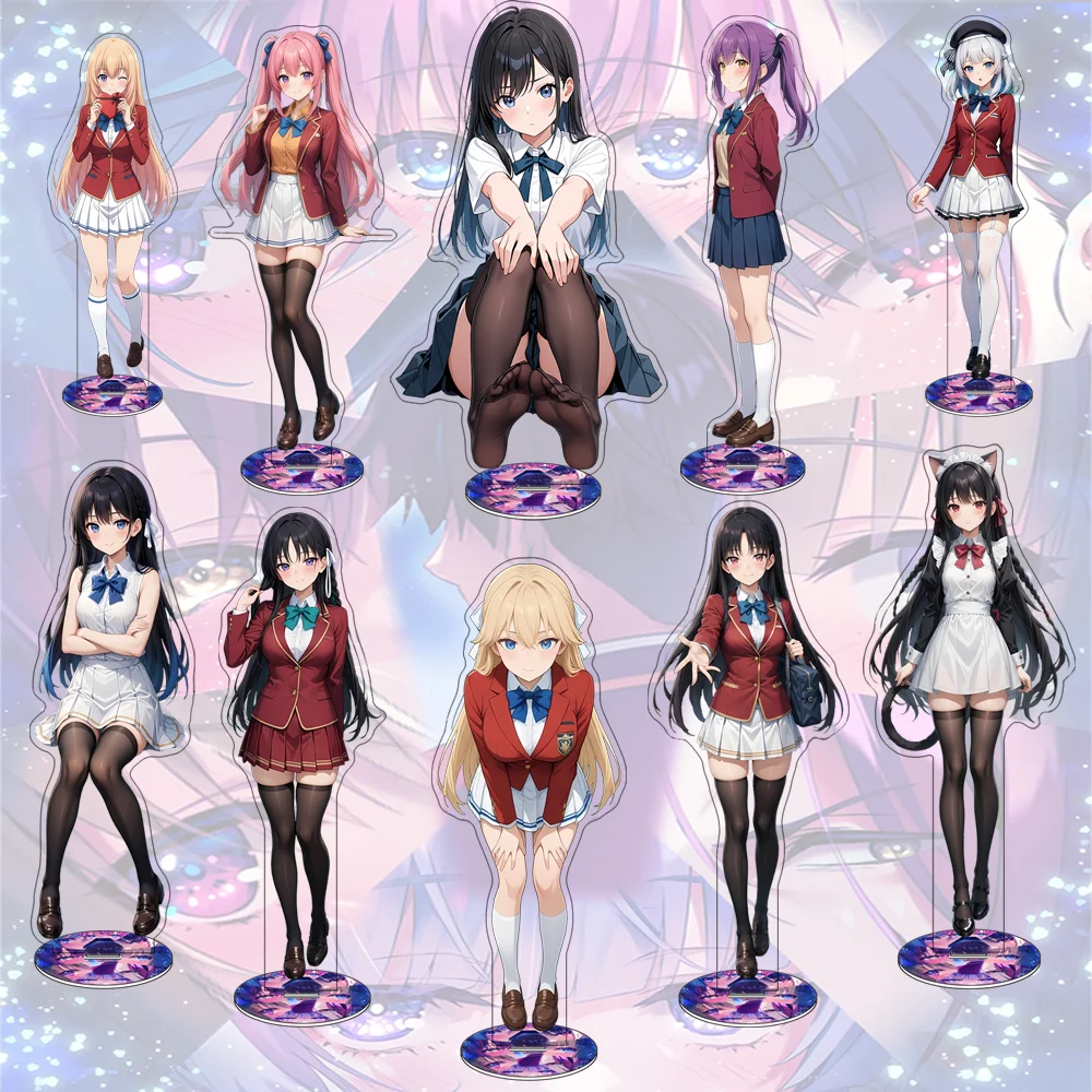 Anime Classroom of the Elite 15CM Acrylic Stand Keychain Anime Figure Suzune Horikita Nanase Tsubasa Desk Decor Gift For Fans