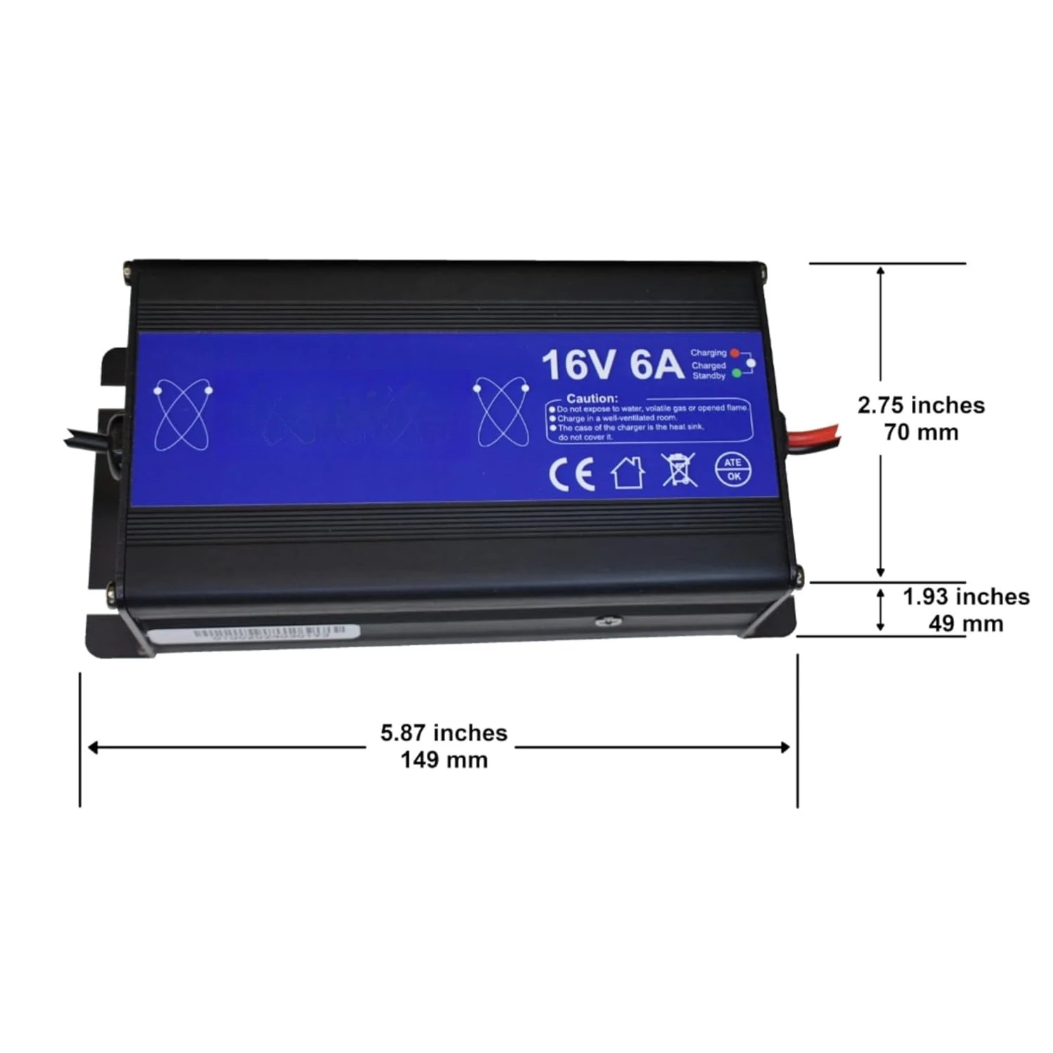 16V 52Ah Deep Cycle Marine Battery + Charger - Lightweight LiFePO4 Battery with Bluetooth , Customized